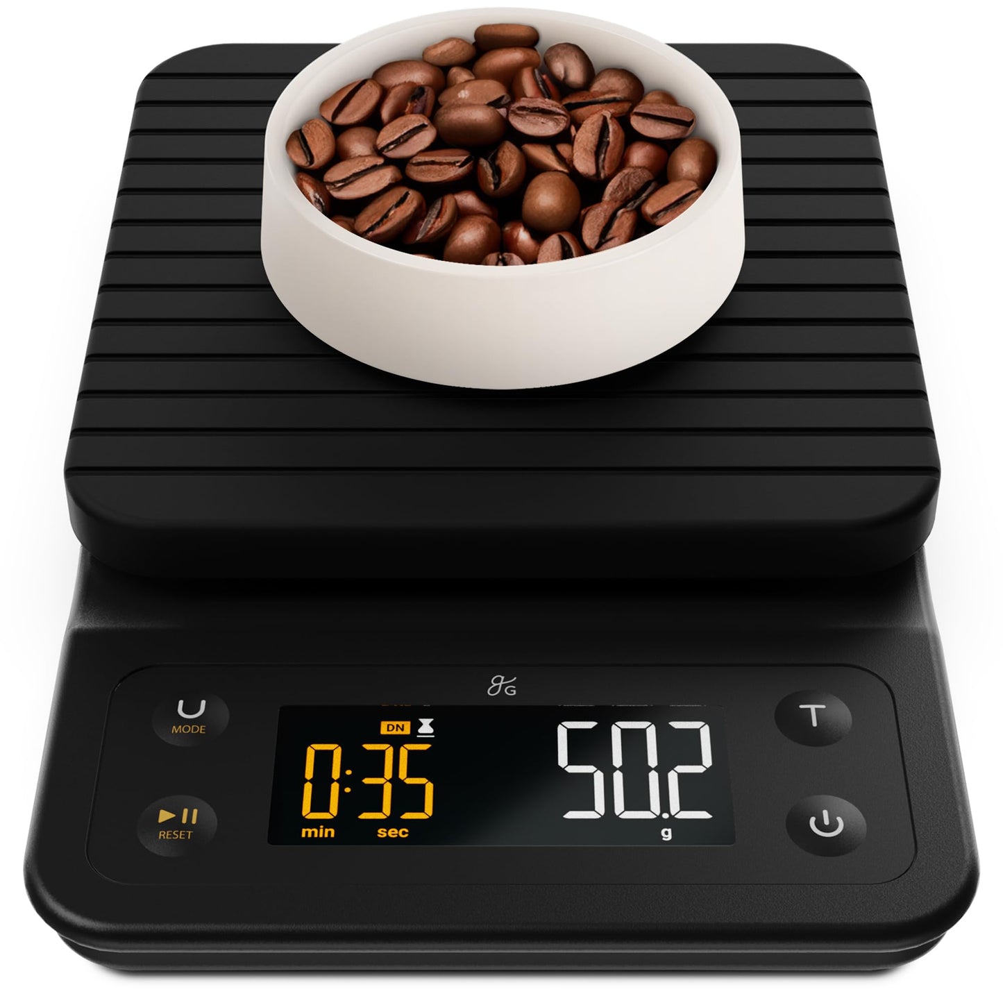 Greater Goods 0.1g Precision Coffee Scale with Timer ā 3kg Digital Scale for Pour-Over, Espresso, French Press, Kitchen Use (Onyx Black)