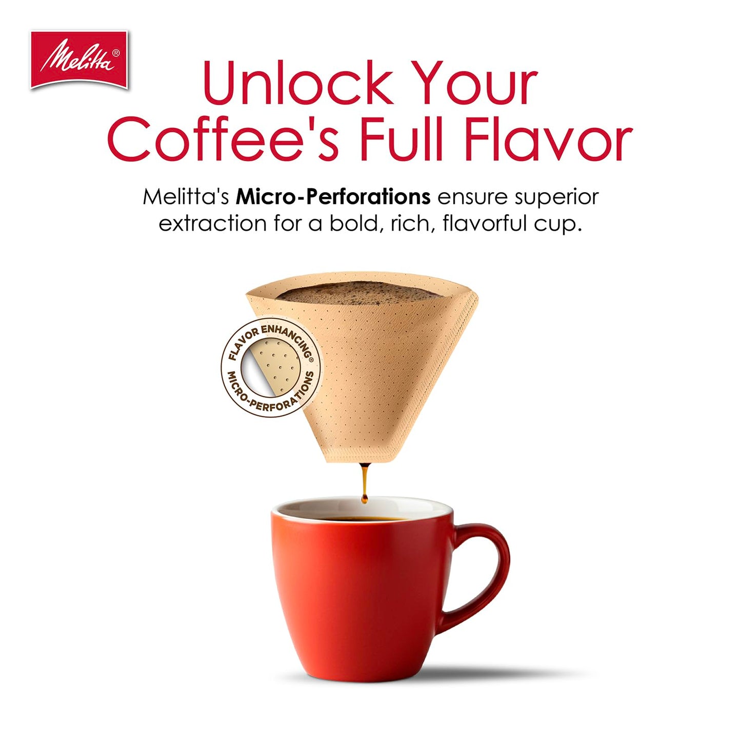 Melitta #4 Cone Coffee Filters, Unbleached Natural Brown, 100 Count (Pack of 3), 300 Total Filters