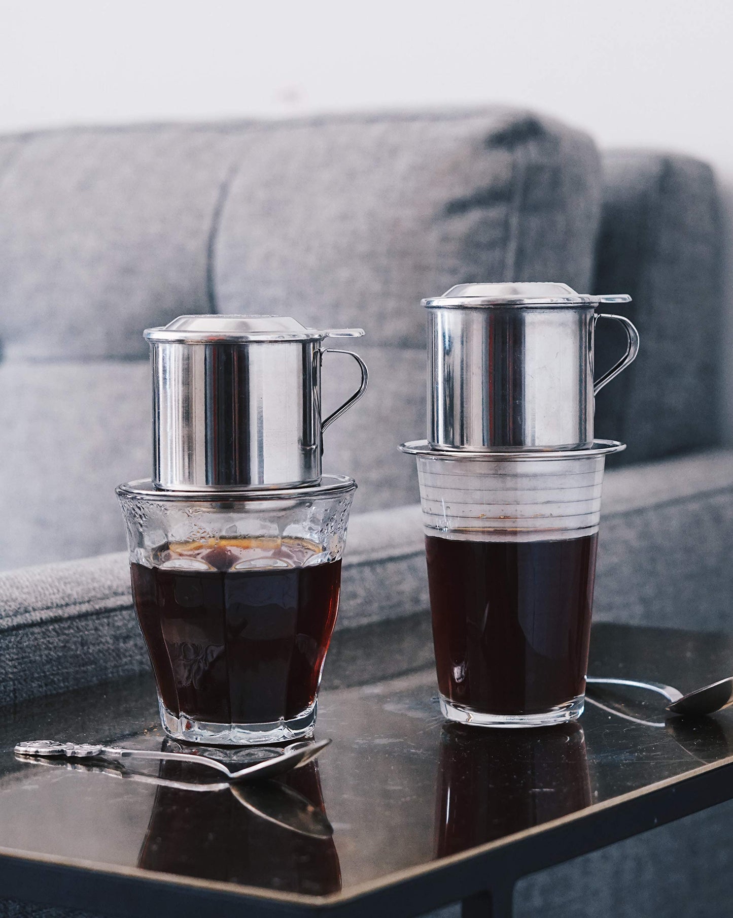 Nguyen Coffee Supply - Original Phin Filter: Stainless Steel 4oz Chamber, Perfect Cup of Phin Drip Coffee in 7 minutes