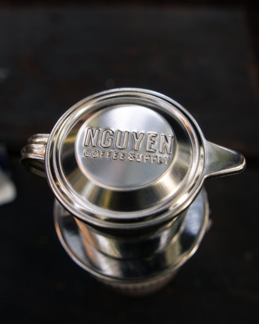 Nguyen Coffee Supply - Original Phin Filter: Stainless Steel 4oz Chamber, Perfect Cup of Phin Drip Coffee in 7 minutes