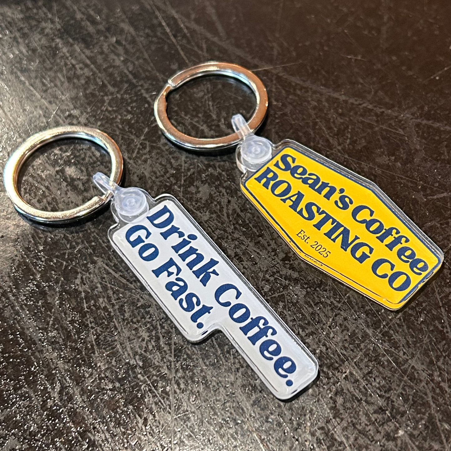 Sean's Coffee Logo Acrylic Keychain
