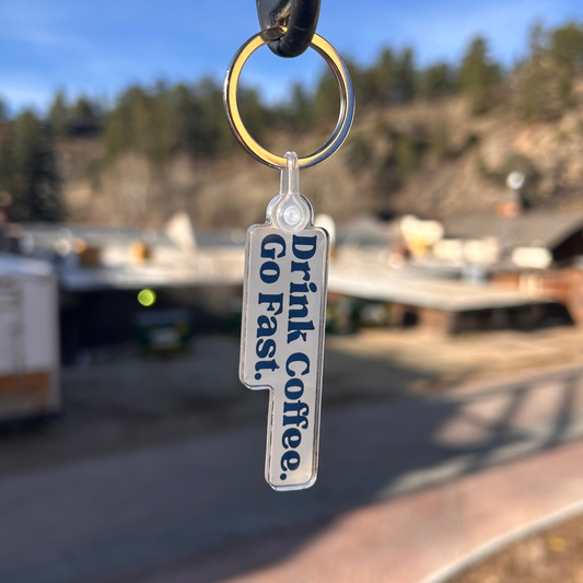 Drink Coffee Acrylic Keychain