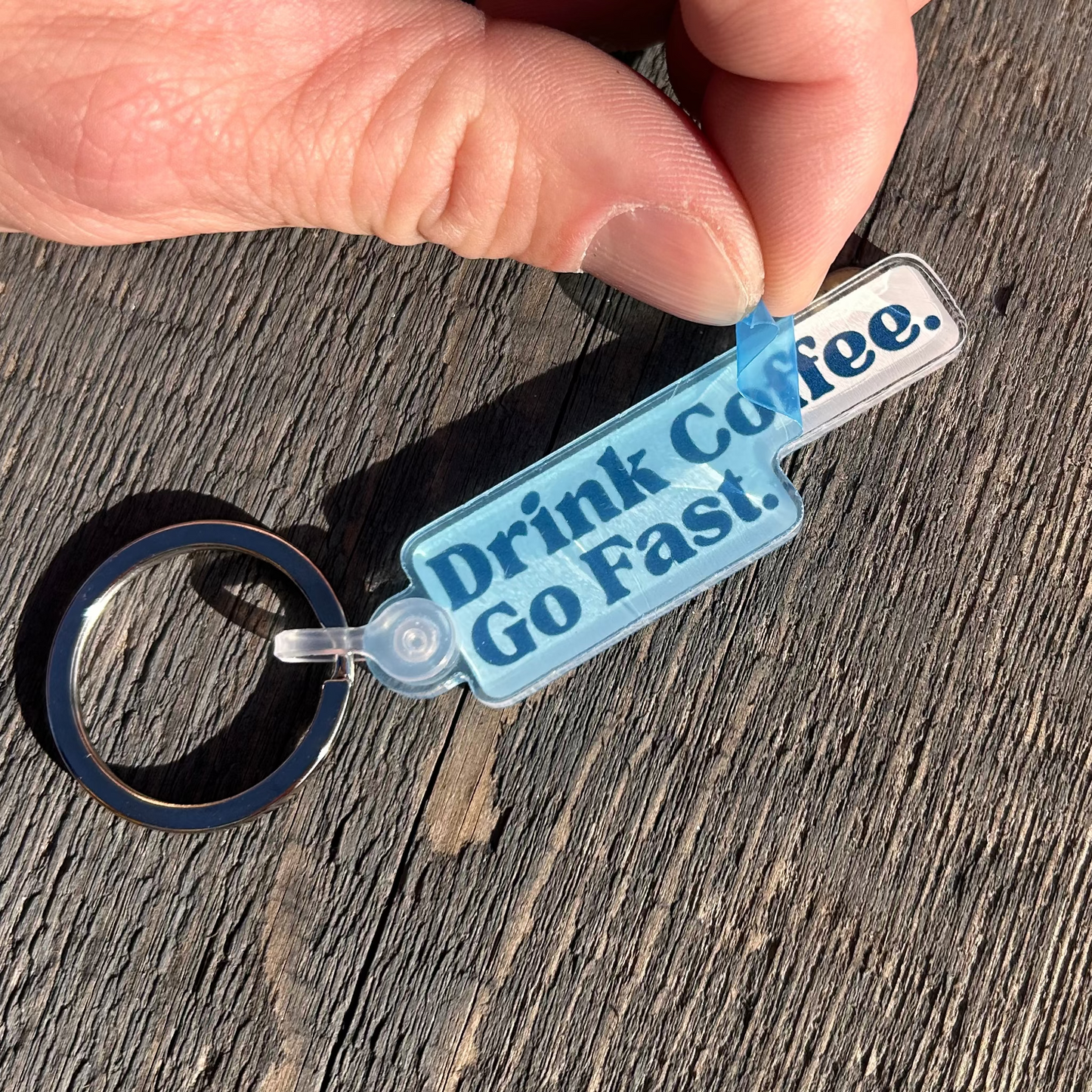 Drink Coffee Acrylic Keychain